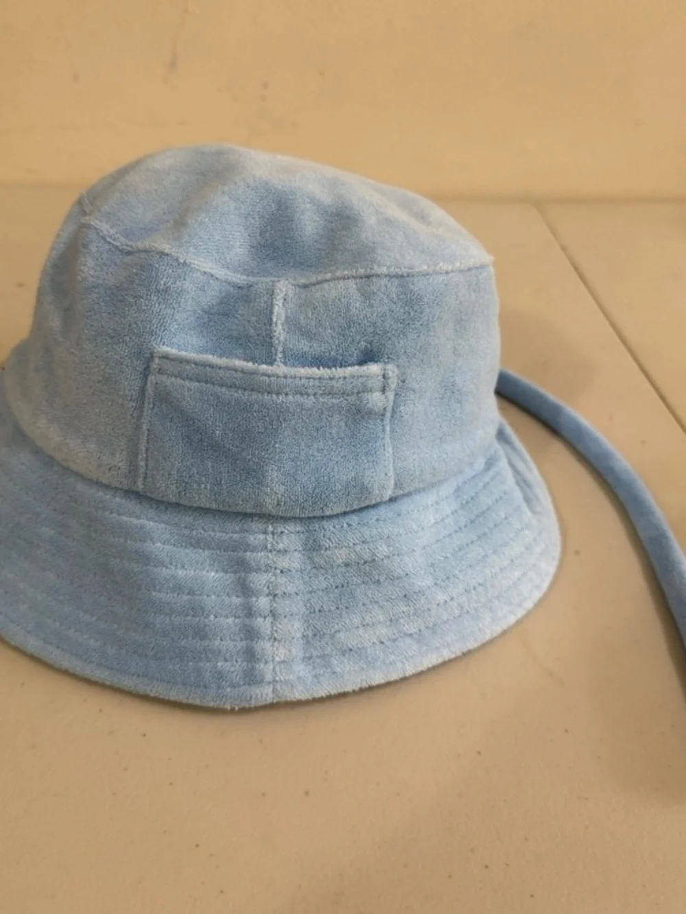 Lack Of Color Kids Light Blue Bucket Hat with Chin Ties